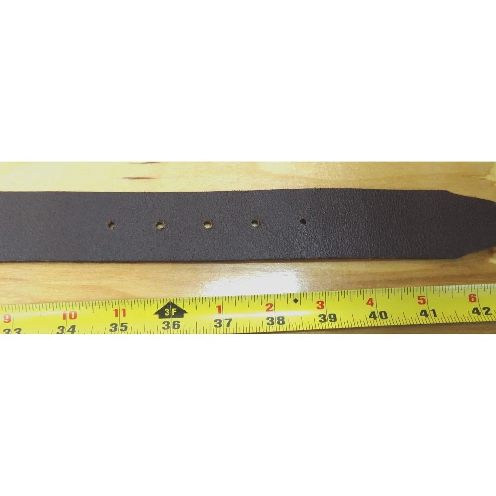 Legacy Brown‎ Leather Belt Size L with NCAA Clemson University Tiger Paw Buckle